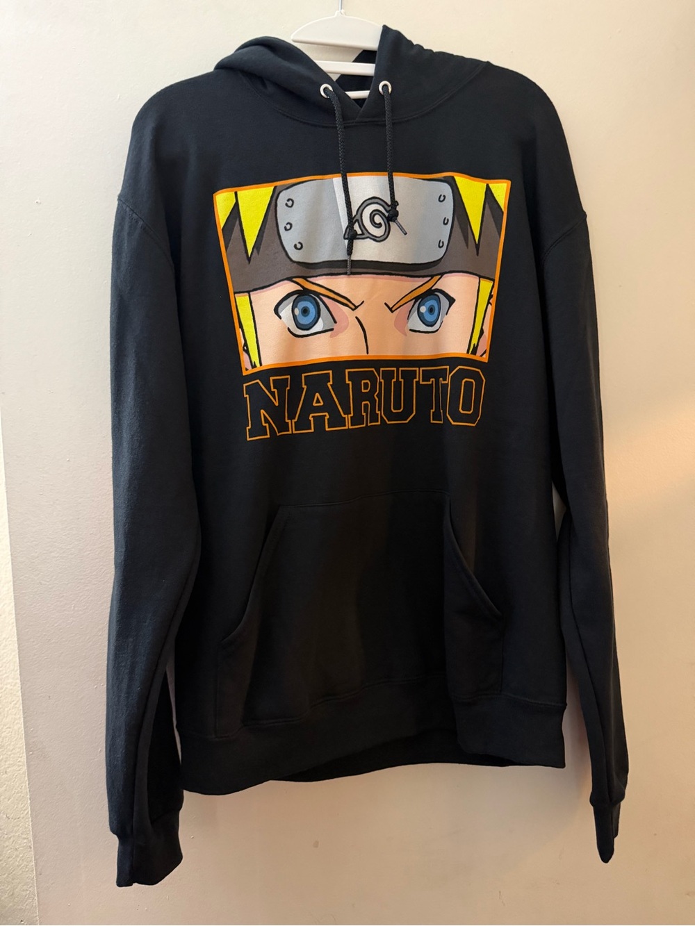 Naruto Shippuden Collection Hoodie Black Anime Graphic Pullover Size Medium - Picture 2 of 15